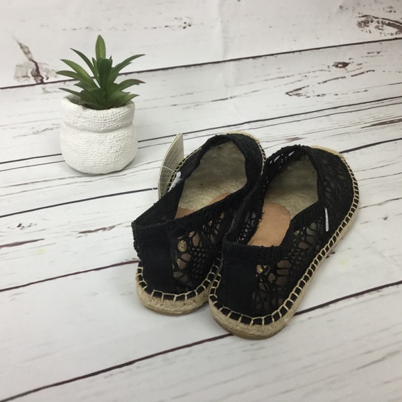 NWB Joy&Mario Black Lace Espadrilles, Size 8.5 - Picture 4 of 6
